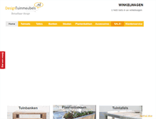 Tablet Screenshot of designtuinmeubels.nl